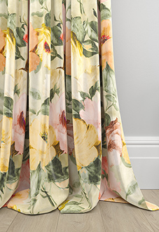 Amelia Faux Silk, Honeydew - Made to Measure Curtain